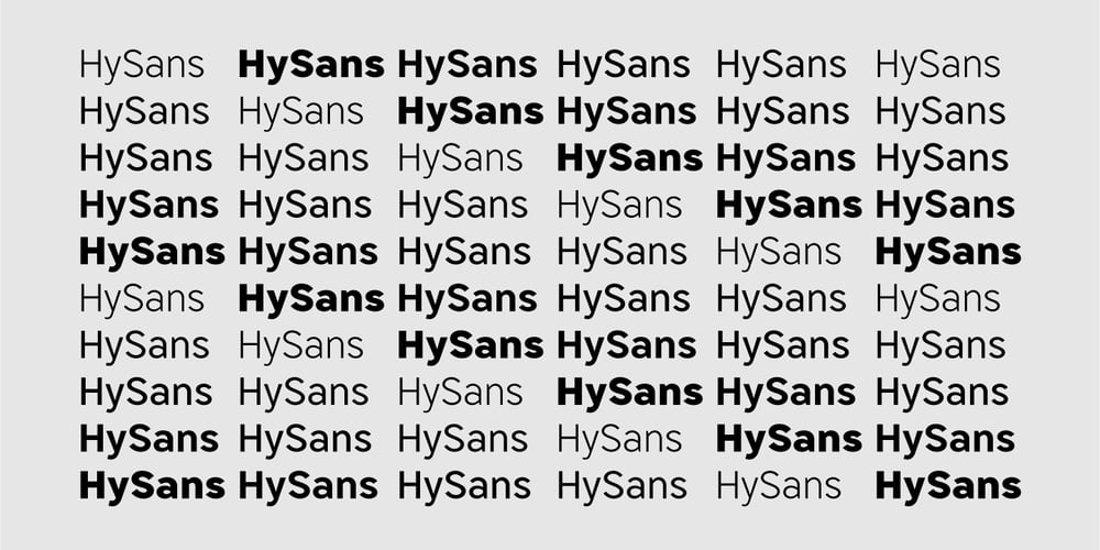 HF HySans font