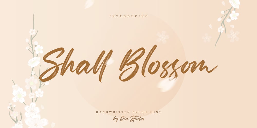 Shall Blossom font