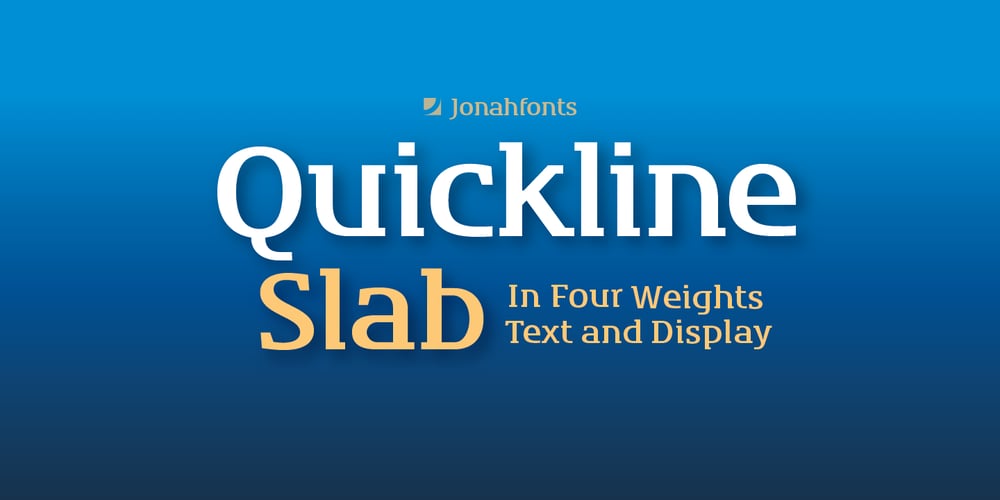 Quickline Slab font