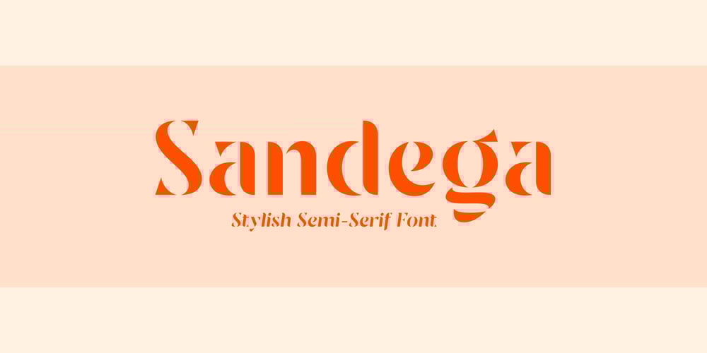 Sandega font