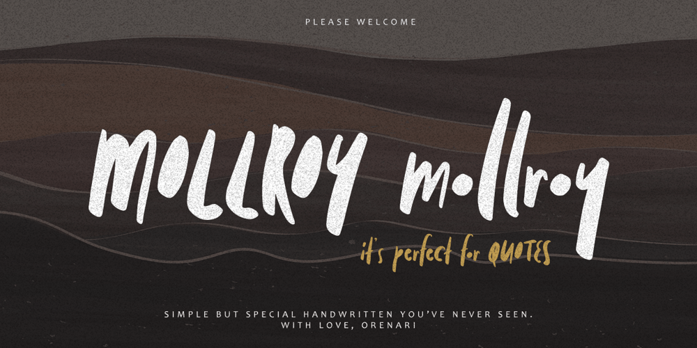 Mollroy font