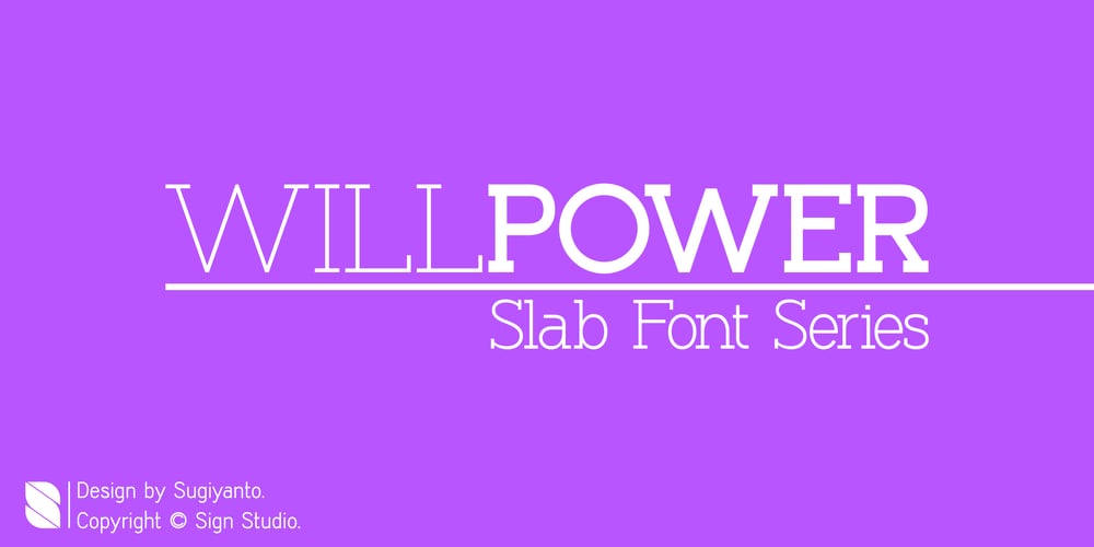 Willpower Slab font