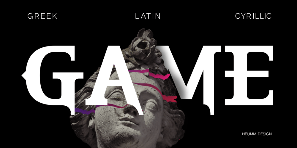 HU The Game font