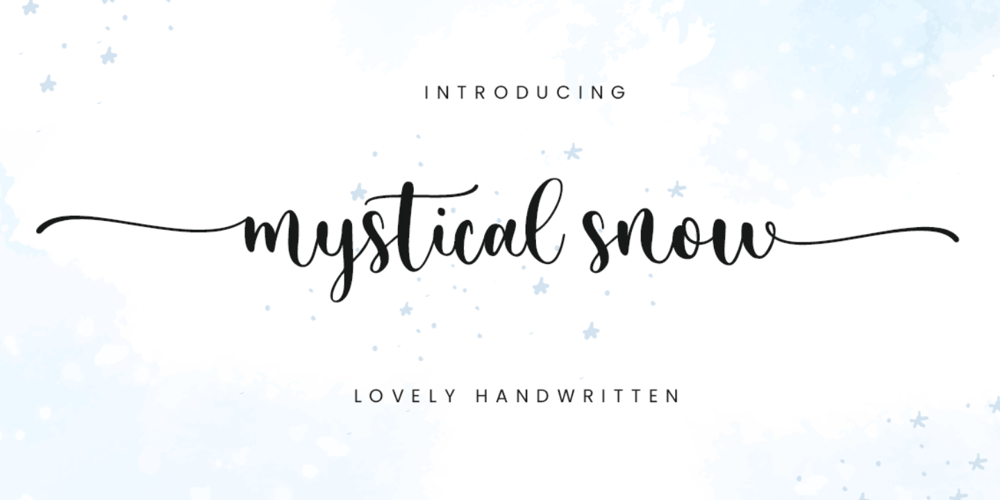 Mystical Snow font