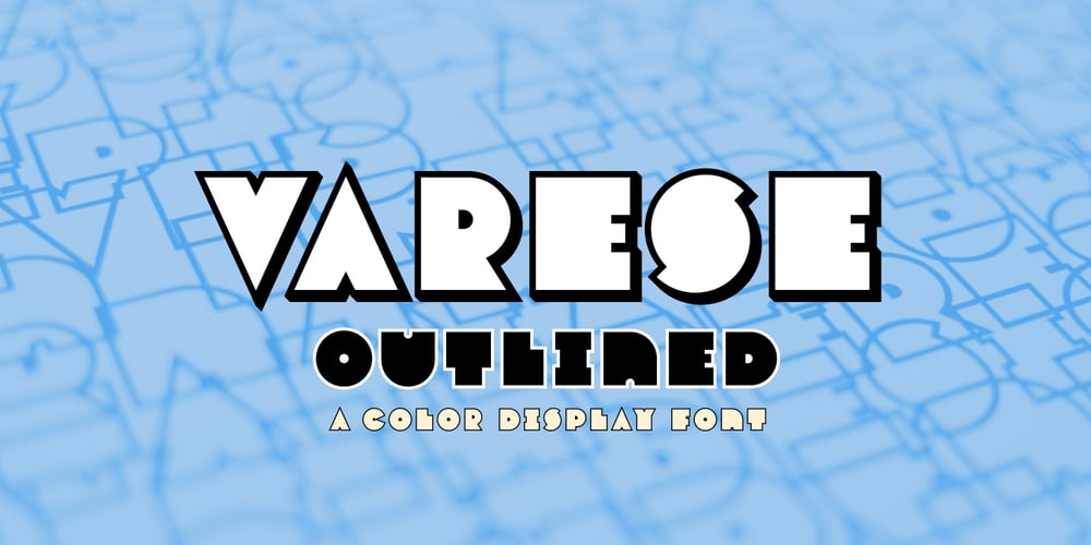 Varese Outlined font
