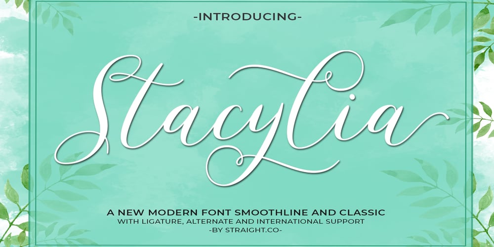 Stacylia font