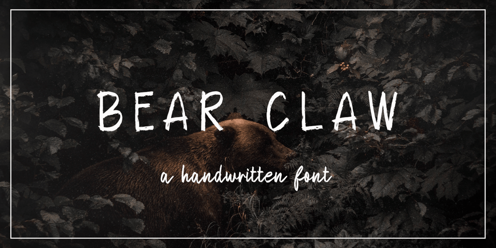 Bear Claw font