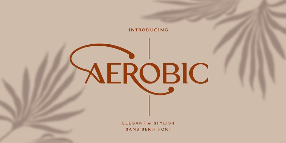Aerobic font