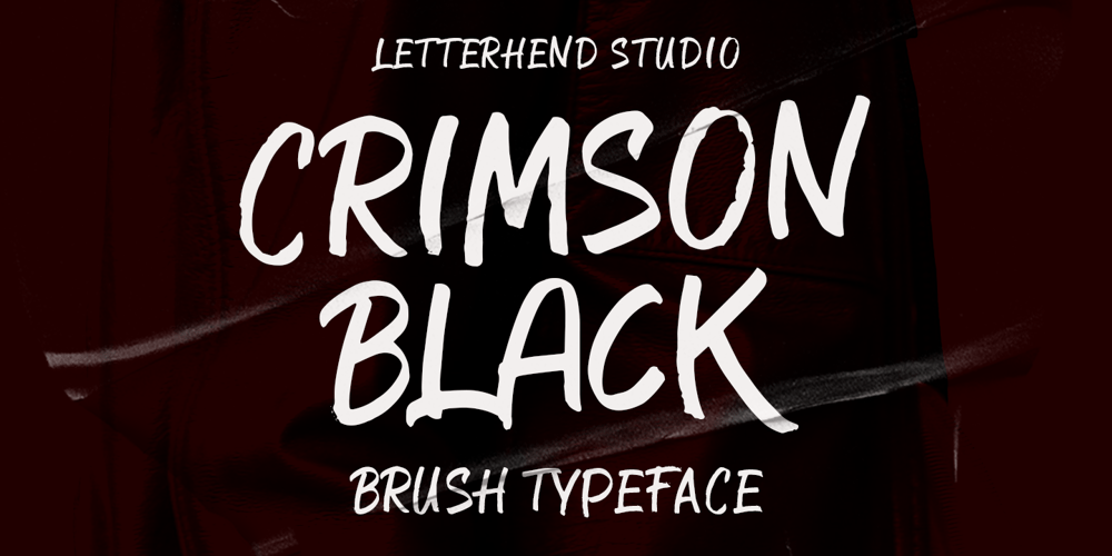 Crimson Black font