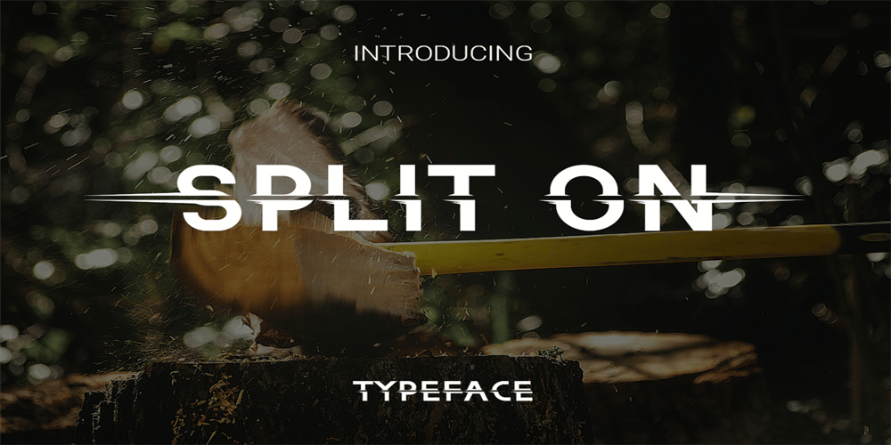 Split On font