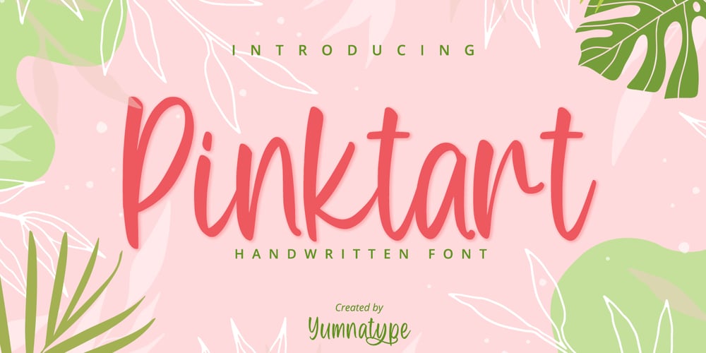 Pinktart font
