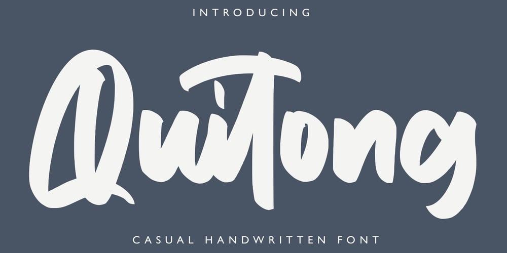 Quitong font