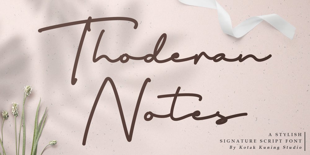 Thoderan Notes font
