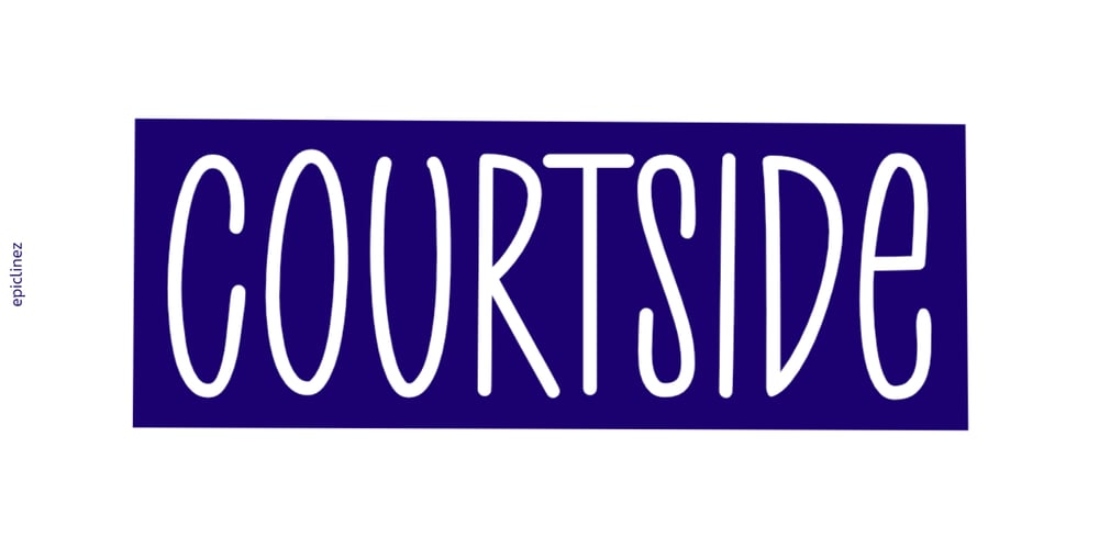 Courtside font