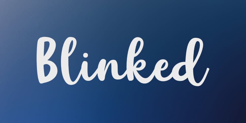 Blinked font
