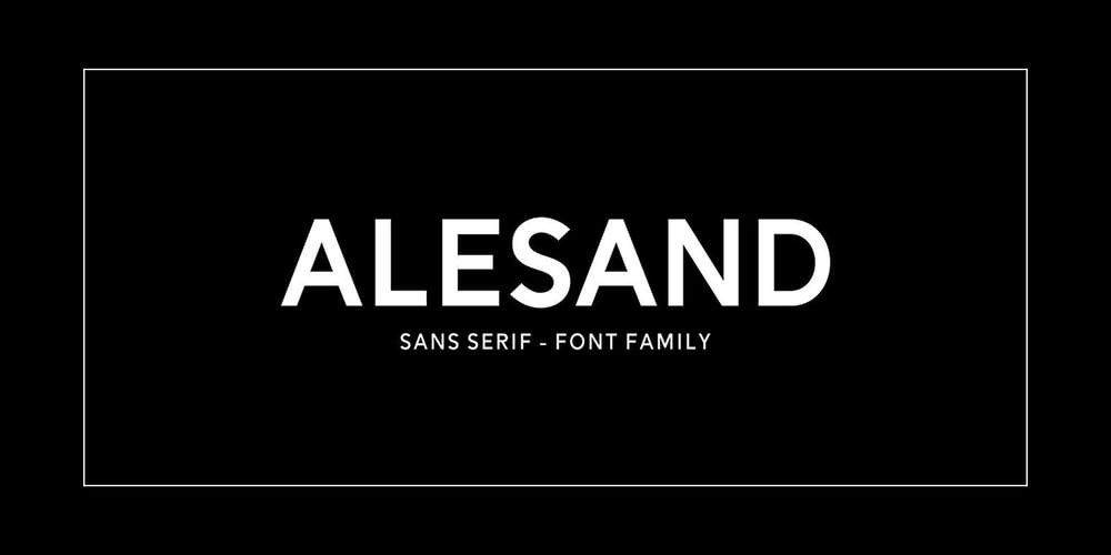 Alesand font