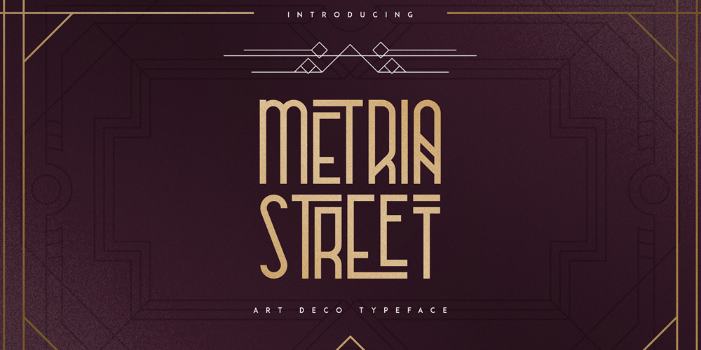 Metria Street font