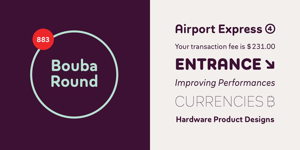 Bouba Round font