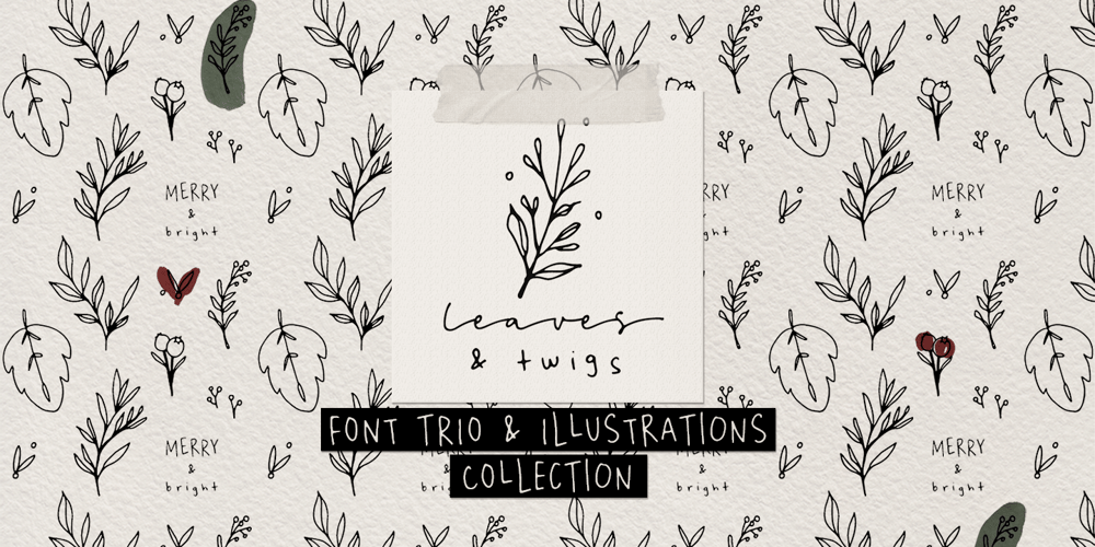 Leaves and Twigs font