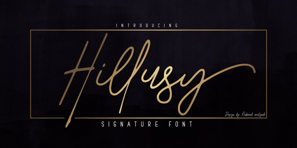 Hillusy font