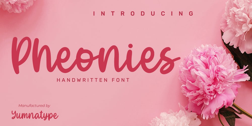 Pheonies font