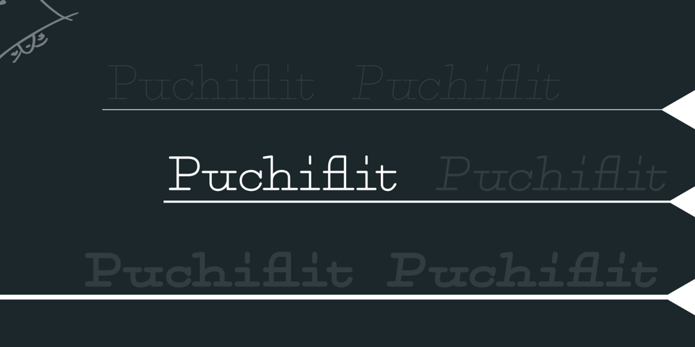 Puchiflit font