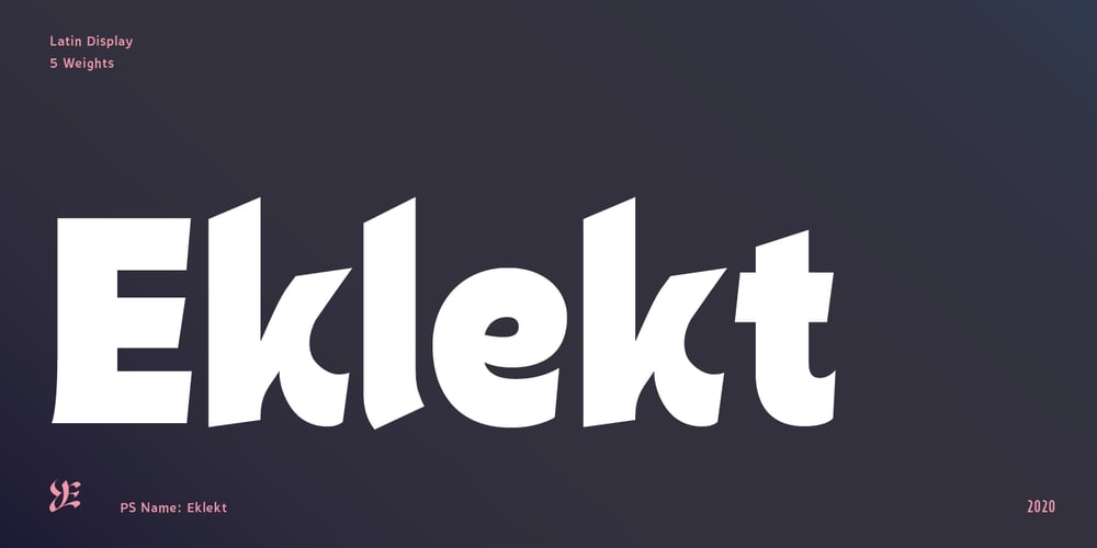 Eklekt font