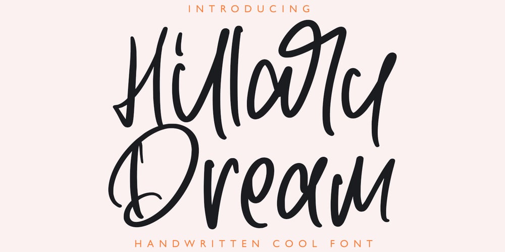 Hillary Dream font