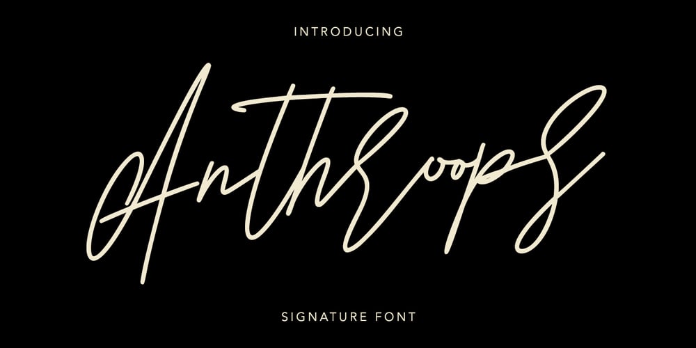 Anthroops font