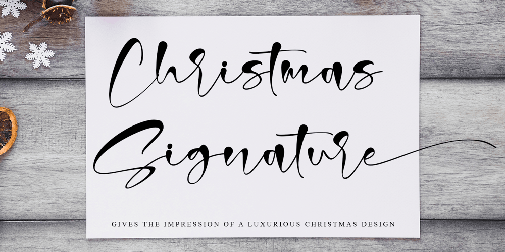 Christmas Signature font