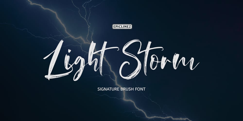 Light Storm font