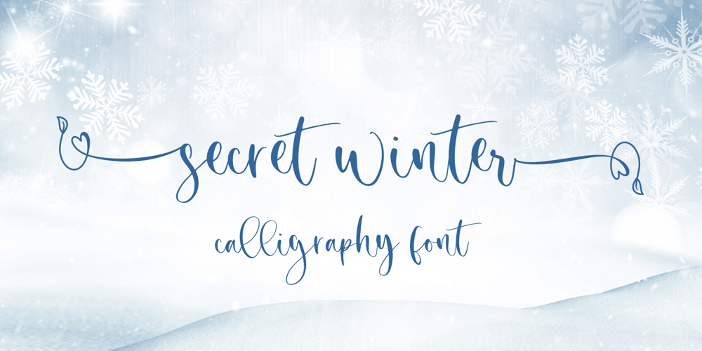 Secret Winter font