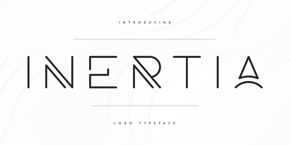 Inertia font