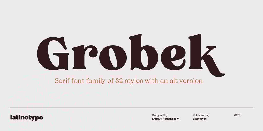 Grobek font