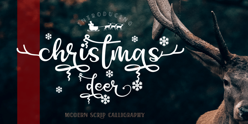 Christmas Deer font