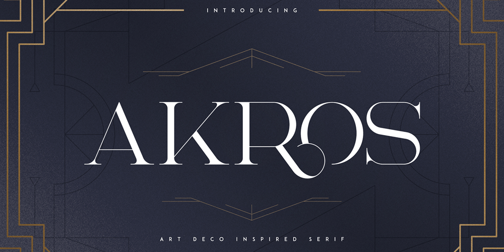 Akros font