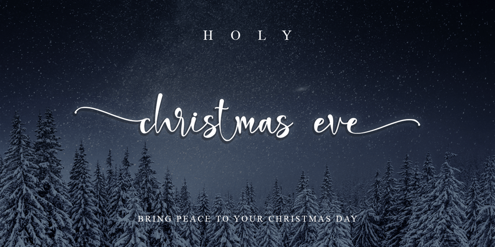 Holi Christmas Eve font