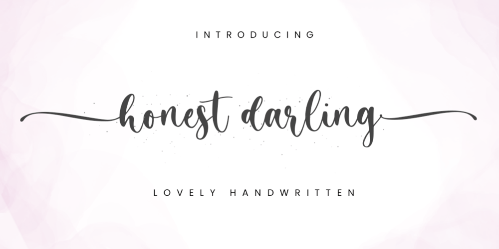 Honest Darling font