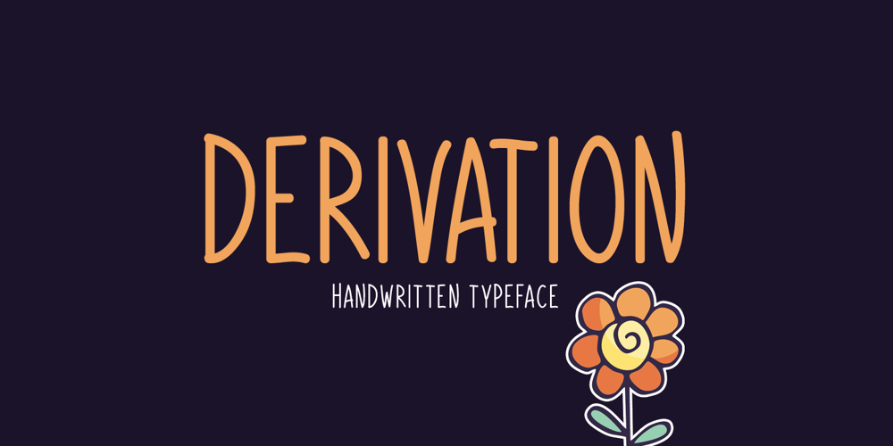 Derivation font