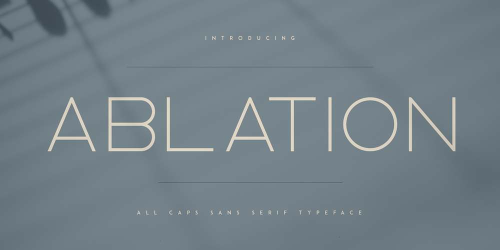 Ablation font