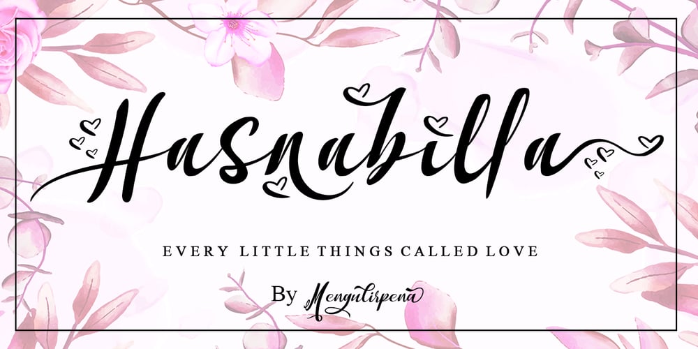 Hasnabilla font