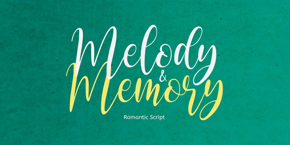 Melody and Memory font