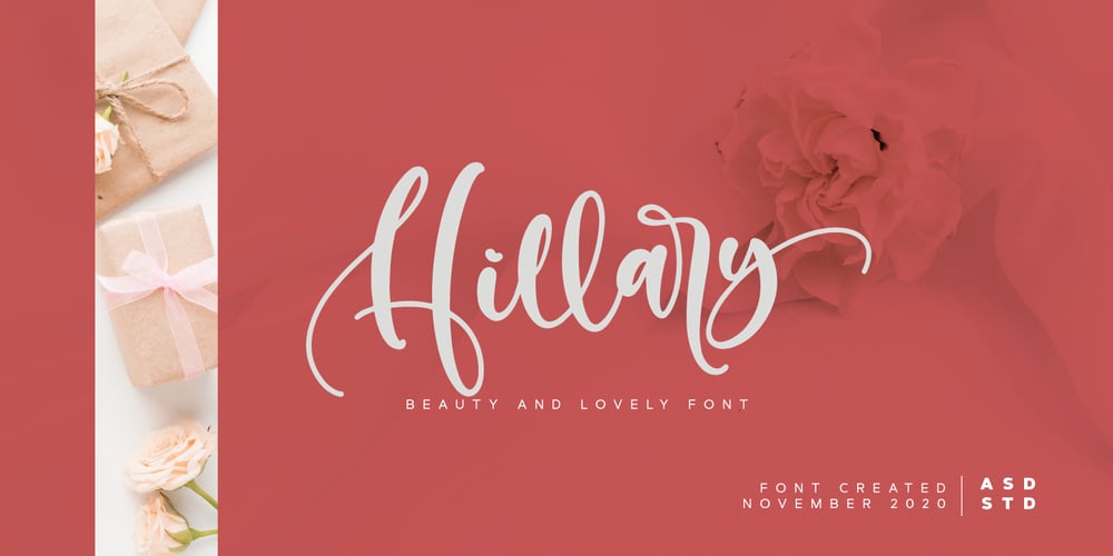 Hillary Beauty Script font