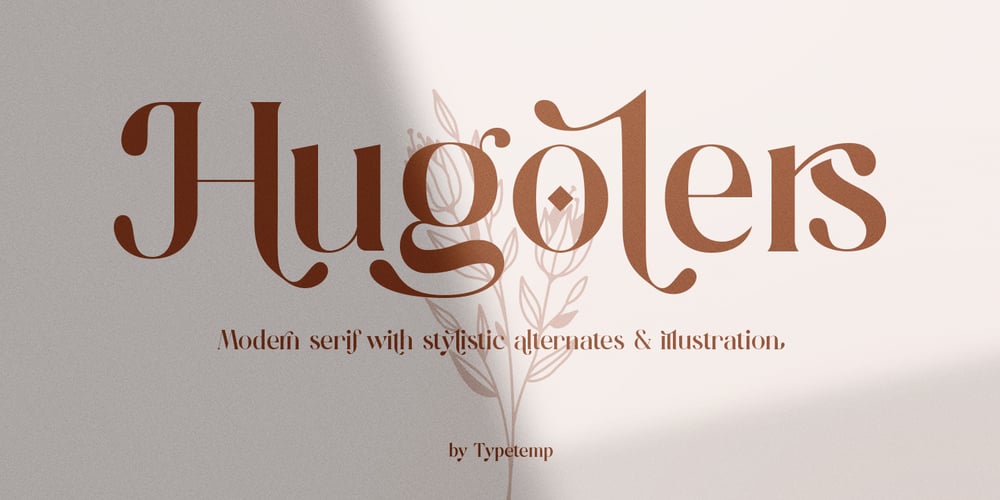 Hugolers Stylish Modern font