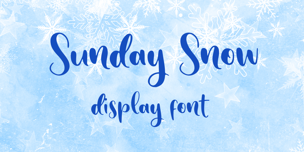 Sunday Snow font