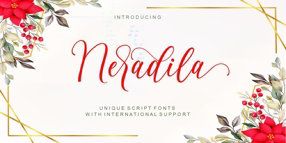 Neradila font