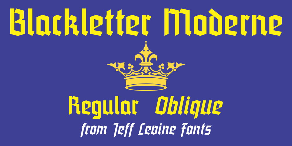 Blackletter Moderne JNL font