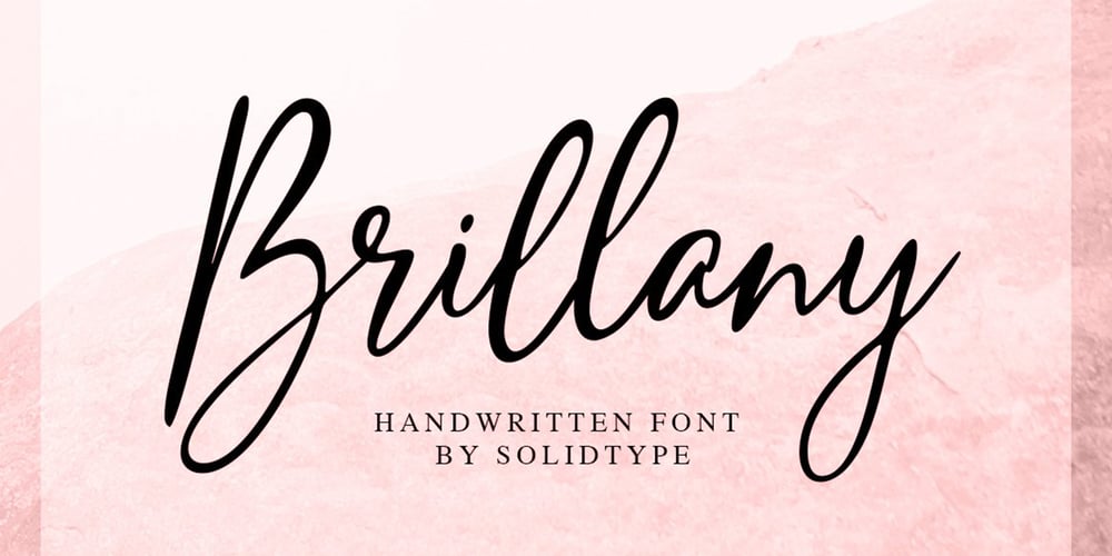 Brillany font
