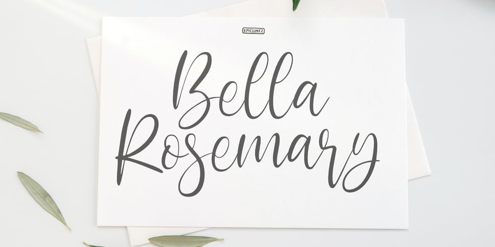 Bella Rosemary font