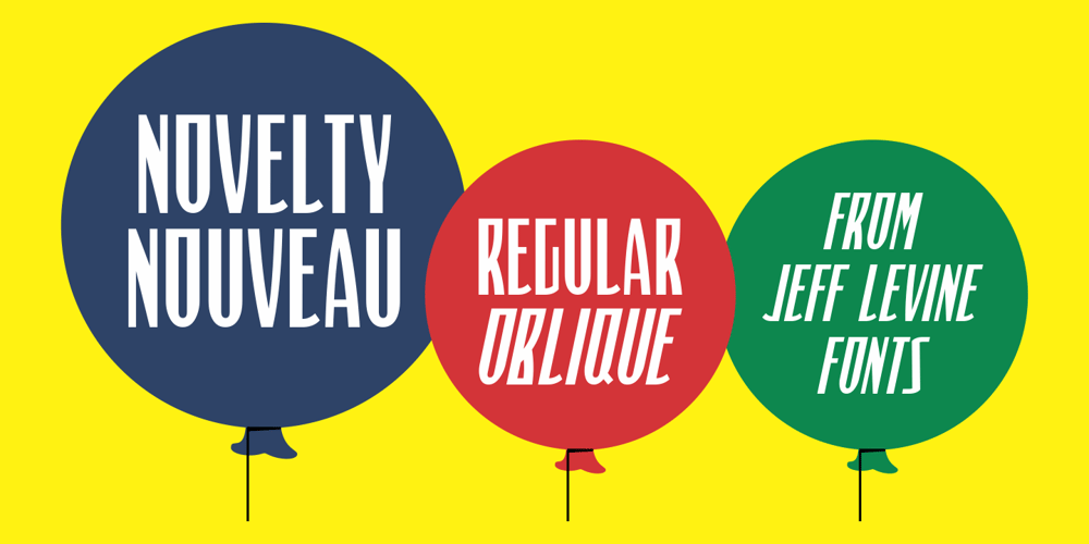 Novelty Nouveau JNL font